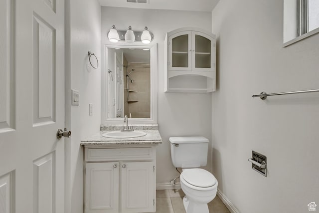 223 E Hill Ave Unit 6, Millcreek, UT 84107 - full bath with toilet, tile patterned floors, baseboards, vanity, and curtained shower
