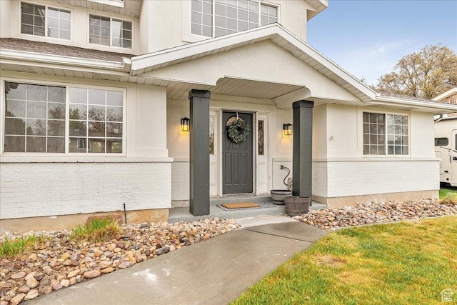 2748 W 220 N, Provo, UT 84601 - doorway to property with stucco siding