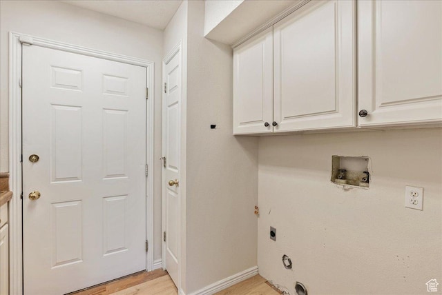 2748 W 220 N, Provo, UT 84601 - laundry room featuring baseboards, light wood-style floors, hookup for an electric dryer, cabinet space, and washer hookup