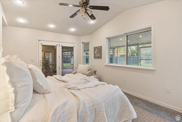 2748 W 220 N, Provo, UT 84601 - bedroom with baseboards, carpet, recessed lighting, and lofted ceiling