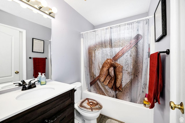 176 N Wapiti Loop E, Hyrum, UT 84319 - full bath with vanity, shower / bath combo, and toilet