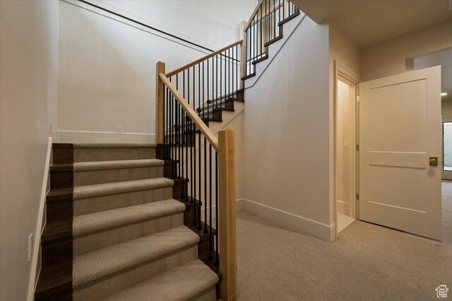 473 W 350 S Unit 31, Mapleton, UT 84664 - stairway with baseboards and carpet flooring