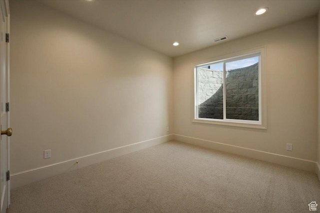 473 W 350 S Unit 31, Mapleton, UT 84664 - empty room featuring baseboards, recessed lighting, and light colored carpet