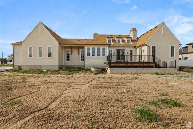473 W 350 S Unit 31, Mapleton, UT 84664 - back of property featuring a chimney and a deck