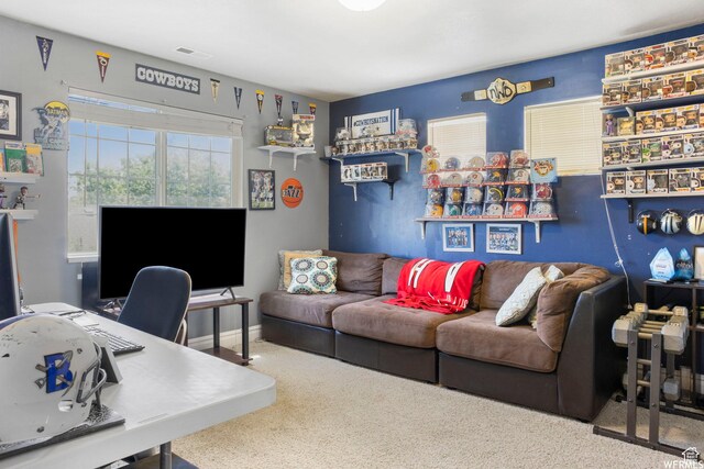 11282 S Alpine Creek Way S, Jordan, UT 84095 - home office featuring visible vents and carpet