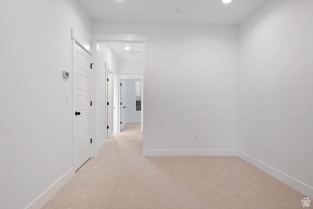 11439 S Watercourse Rd Unit 182, South Jordan, UT 84009 - corridor with light carpet, recessed lighting, and baseboards