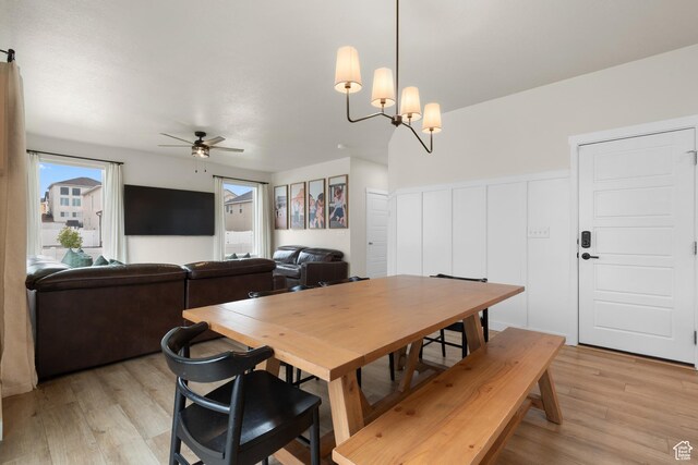 838 N Marble Rd, Tooele, UT 84074 - dining area with ceiling fan and light wood finished floors