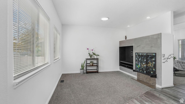 10674 S Pine Shadow Rd, South Jordan, UT 84009 - interior space featuring visible vents, recessed lighting, baseboards, and wood finished floors