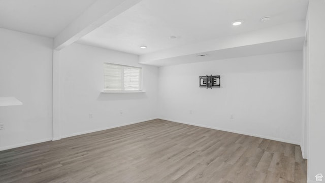 10674 S Pine Shadow Rd, South Jordan, UT 84009 - empty room with recessed lighting, baseboards, and wood finished floors
