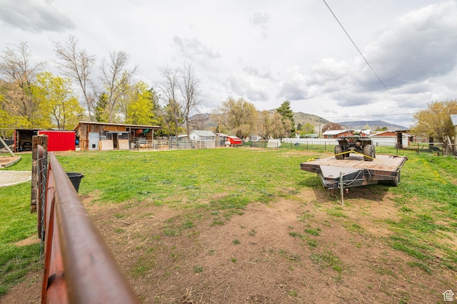 75 S 300 W, Morgan, UT 84050 - view of yard with fence, an outbuilding, and an exterior structure