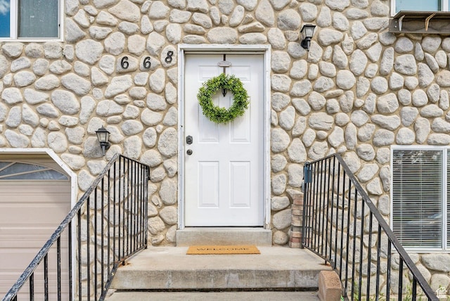 668 N 1370 W, Pleasant Grove, UT 84062 - entrance to property with stone siding