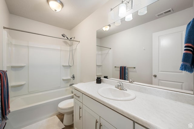 1940 S 200 W Unit 16, Bountiful, UT 84010 - bathroom with vanity, shower / bathing tub combination, toilet, and visible vents