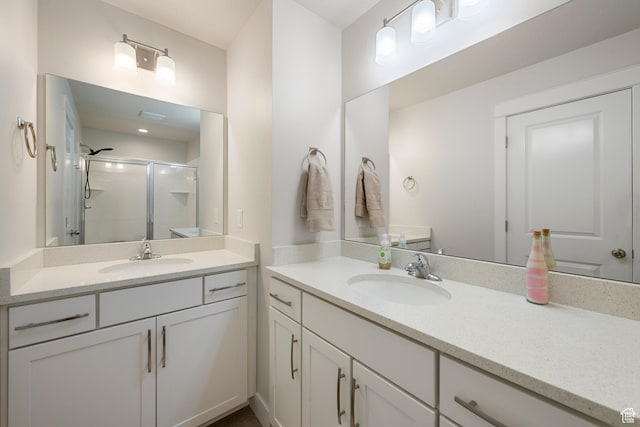 1940 S 200 W Unit 16, Bountiful, UT 84010 - full bath featuring a sink, a stall shower, and two vanities