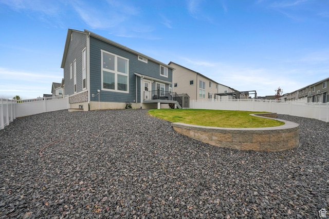 4576 W Sentry Dr, Riverton, UT 84096 - rear view of property with a deck