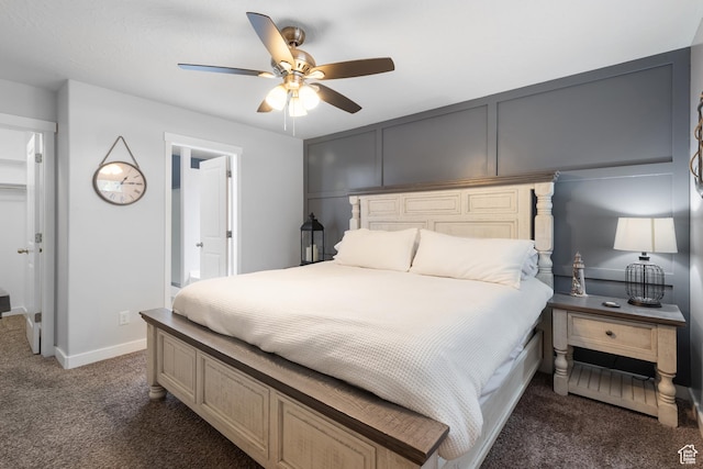 869 N Petro Dr W, Tooele, UT 84074 - carpeted bedroom featuring a ceiling fan and baseboards