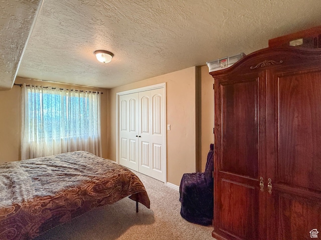 4116 N 800 W, Pleasant View, UT 84414 - carpeted bedroom featuring baseboards, a textured ceiling, and a closet