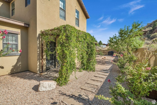 view of property exterior featuring stucco siding