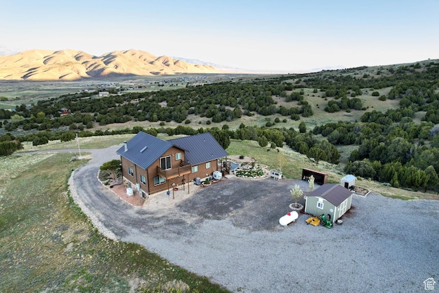 609 E 900 S, Stockton, UT 84071 - birds eye view of property featuring a mountain view