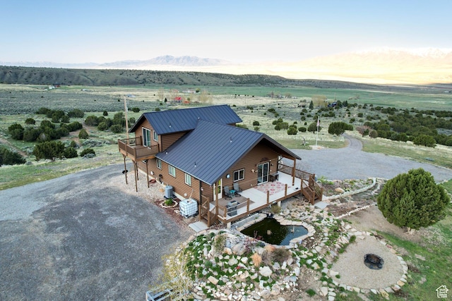 609 E 900 S, Stockton, UT 84071 - drone / aerial view with a mountain view and a rural view