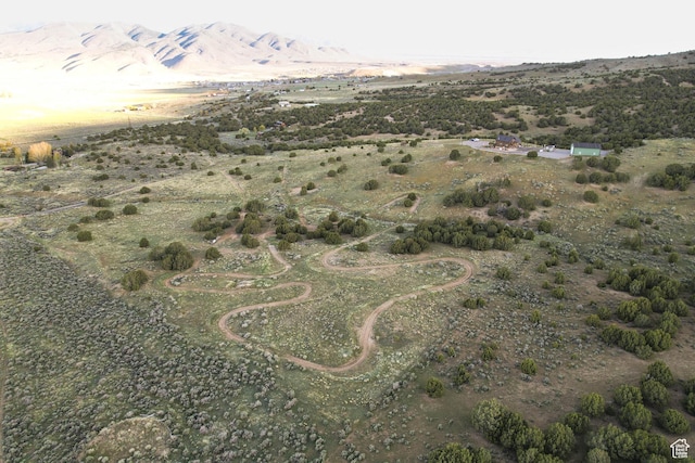 609 E 900 S, Stockton, UT 84071 - birds eye view of property featuring a desert view, a mountain view, and a rural view