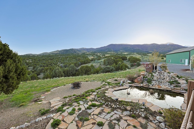 609 E 900 S, Stockton, UT 84071 - exterior space with a small pond