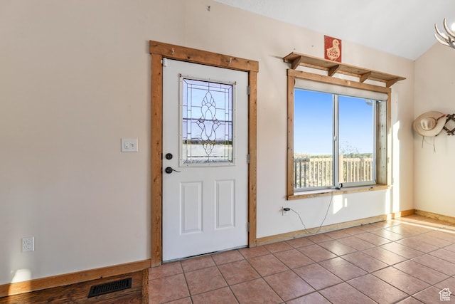 609 E 900 S, Stockton, UT 84071 - entryway with visible vents, baseboards, and tile patterned flooring
