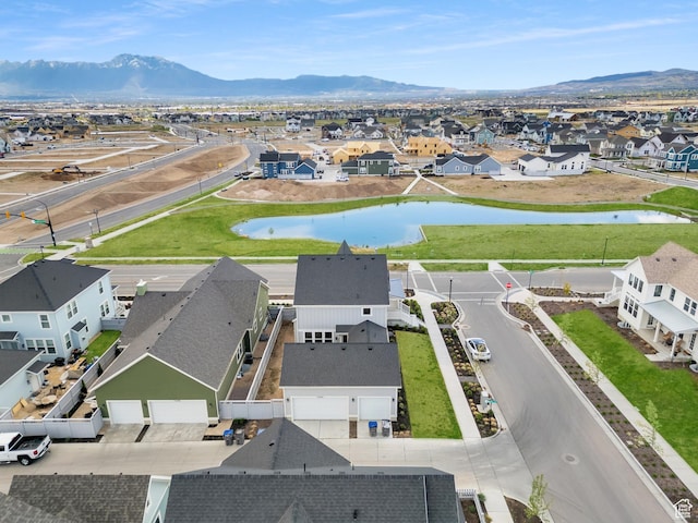 11254 S Bingham Rim Rd W, South Jordan, UT 84009 - aerial perspective of suburban area with a water and mountain view