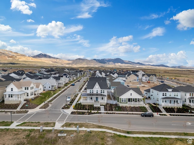 11254 S Bingham Rim Rd W, South Jordan, UT 84009 - aerial view of residential area with a mountainous background