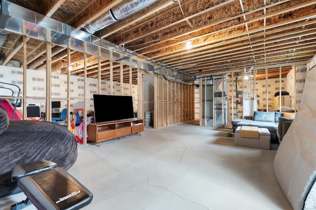 11254 S Bingham Rim Rd W, South Jordan, UT 84009 - unfinished basement featuring water heater