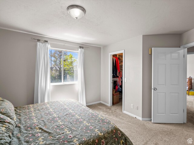 3855 W Elwood Way S, West Jordan, UT 84088 - carpeted bedroom with baseboards, a walk in closet, and a closet
