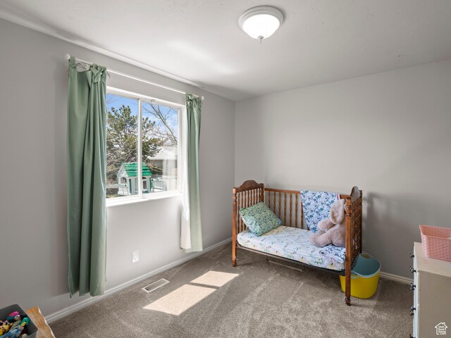 3855 W Elwood Way S, West Jordan, UT 84088 - living area with carpet flooring, baseboards, and visible vents