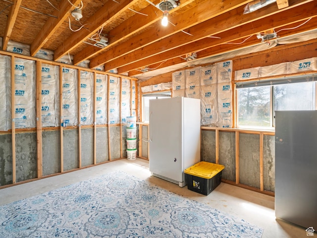 3855 W Elwood Way S, West Jordan, UT 84088 - below grade area with freestanding refrigerator