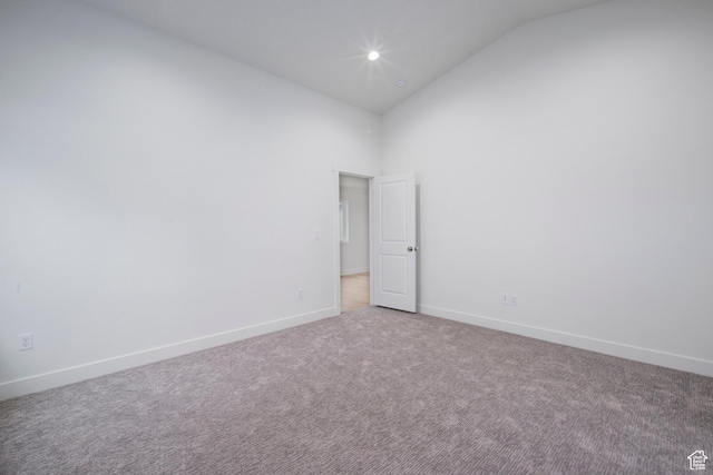 92 N 300 W, American Fork, UT 84003 - carpeted spare room featuring baseboards and high vaulted ceiling