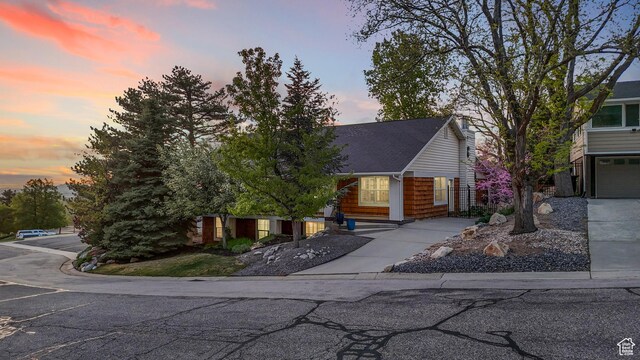 3273 E Bernada Dr, Salt Lake City, UT 84124 - view of front of house with a chimney