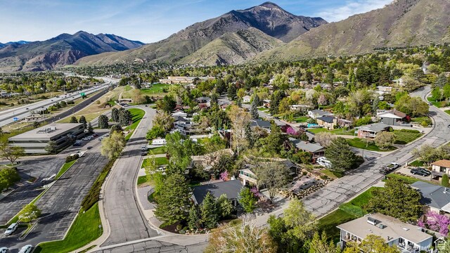 3273 E Bernada Dr, Salt Lake City, UT 84124 - aerial view with a residential view and a mountain view