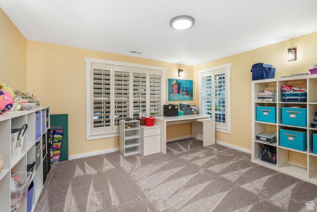 3273 E Bernada Dr, Salt Lake City, UT 84124 - carpeted home office with baseboards and visible vents