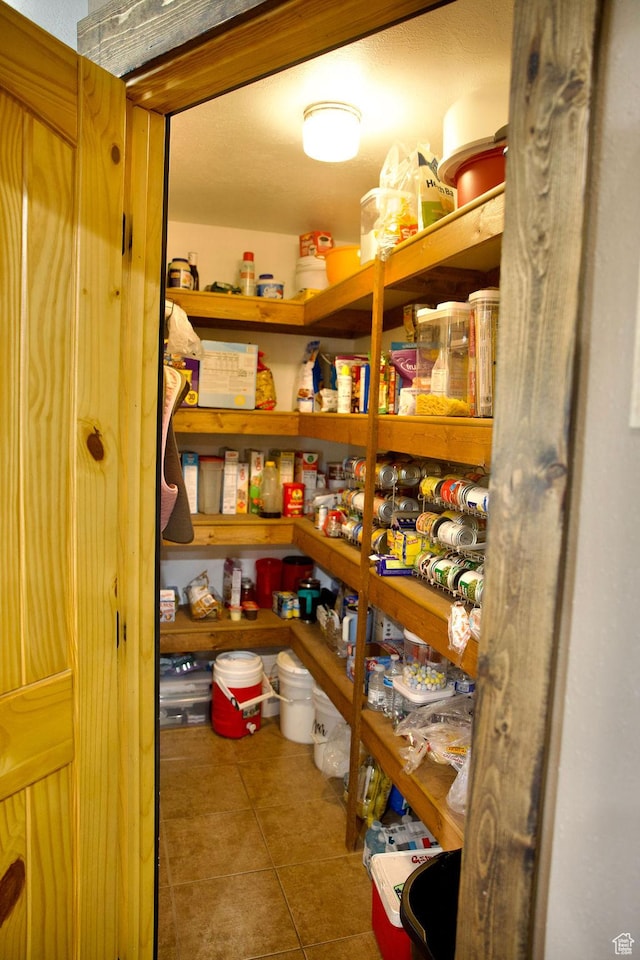 view of storage area