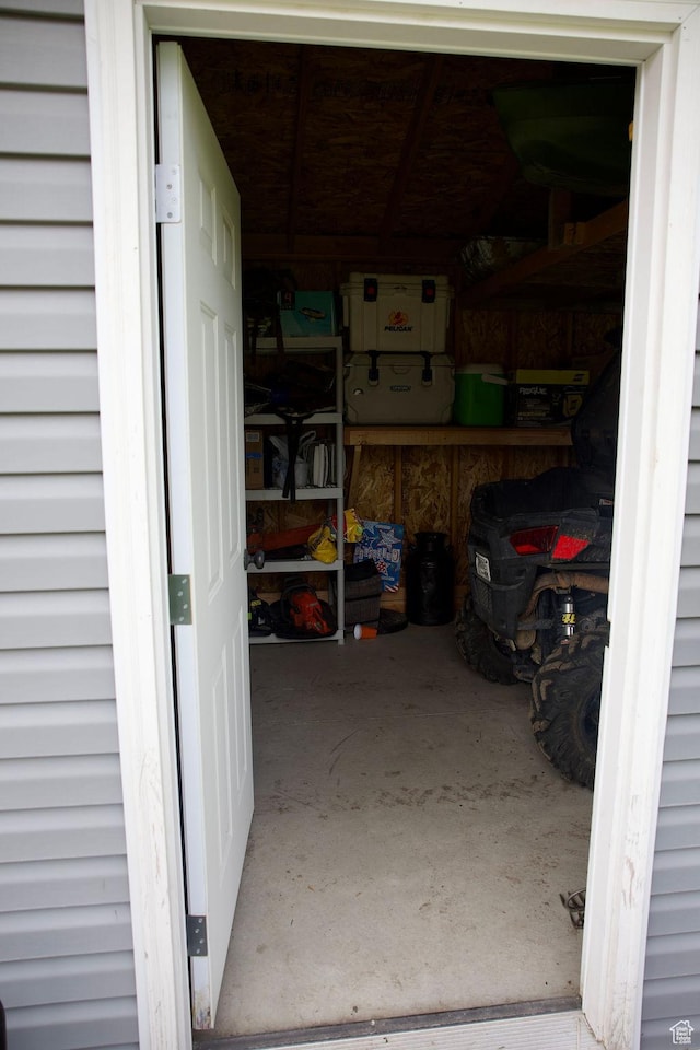 storage with a garage