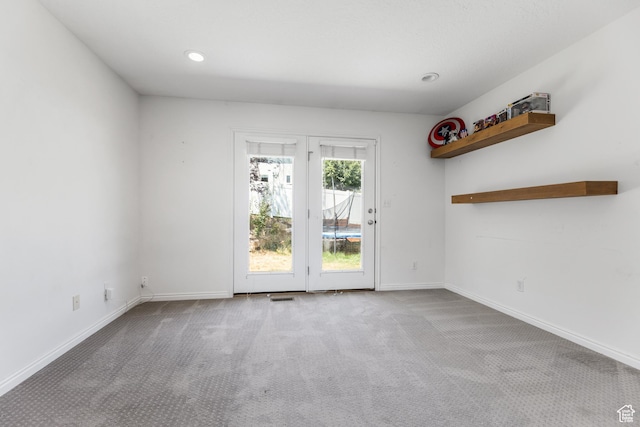 531 E Valley Dr, Heber City, UT 84032 - carpeted empty room featuring baseboards, recessed lighting, and visible vents