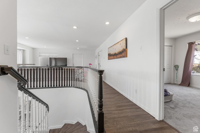 531 E Valley Dr, Heber City, UT 84032 - stairs featuring baseboards, recessed lighting, and wood finished floors