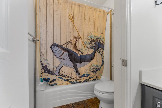 531 E Valley Dr, Heber City, UT 84032 - bathroom with shower / bath combo with shower curtain, toilet, and vanity