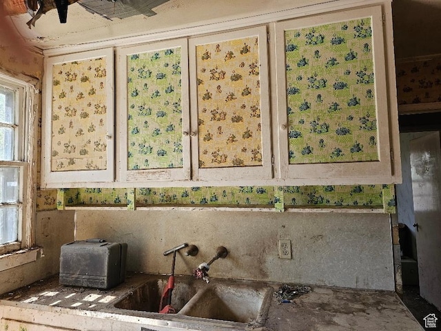 interior details featuring a sink