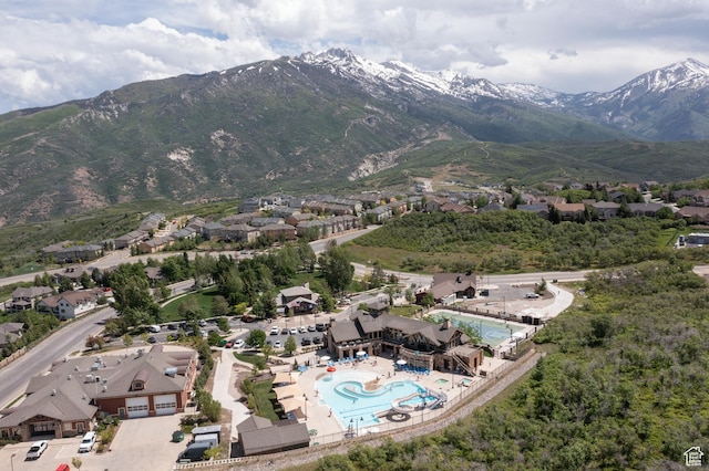 14768 S Deer Park Ln E, Draper Ut Cnty, UT 84020 - drone / aerial view with a residential view and a mountain view