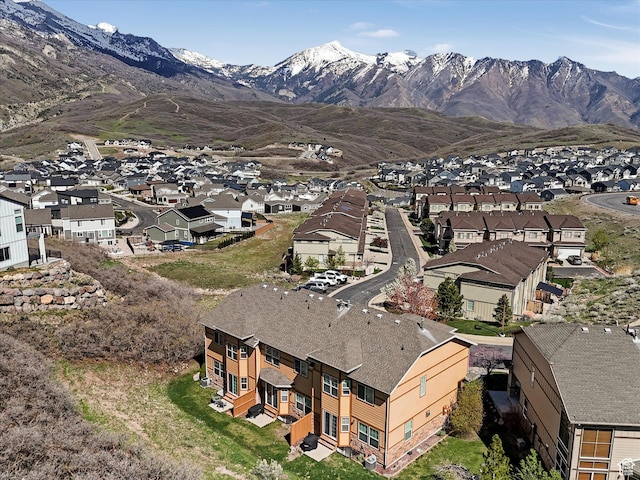 14768 S Deer Park Ln E, Draper Ut Cnty, UT 84020 - birds eye view of property featuring a residential view and a mountain view