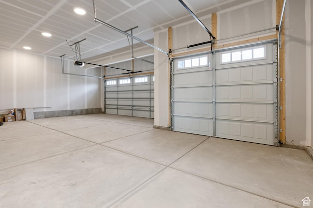 544 N 350 W Unit 7R, Morgan, UT 84050 - garage with a garage door opener and recessed lighting