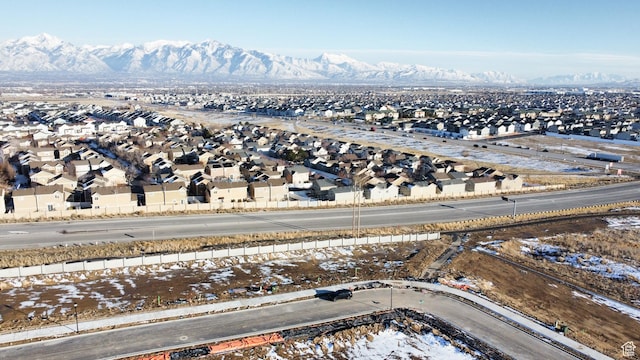 7648 S Iron Cyn Unit 341, West Jordan, UT 84081 - drone / aerial view featuring a residential view and a mountain view