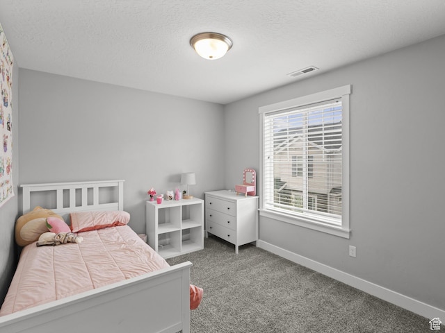 1227 W 20 S, Pleasant Grove, UT 84062 - carpeted bedroom featuring baseboards, a textured ceiling, and visible vents