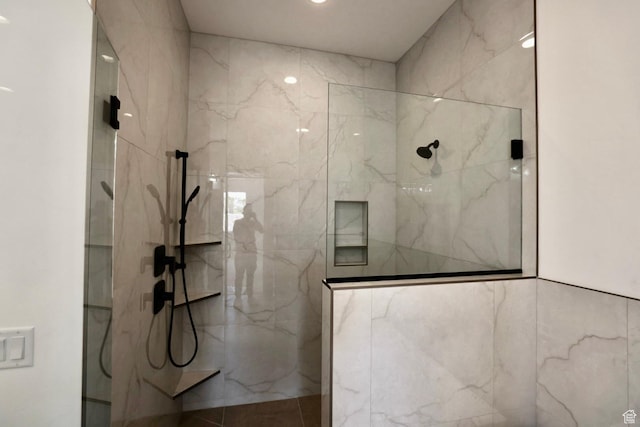 3842 S Kennedy Ln Unit 124, Washington, UT 84780 - full bathroom with a marble finish shower