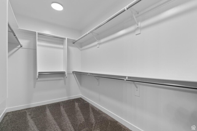 6636 W Spring Snow Ln, Herriman, UT 84096 - spacious closet featuring dark carpet