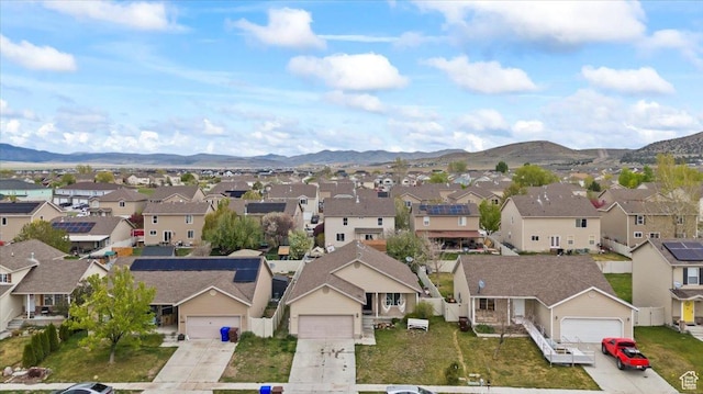 2099 E Hickock Way, Eagle Mountain, UT 84005 - aerial view of residential area with mountains